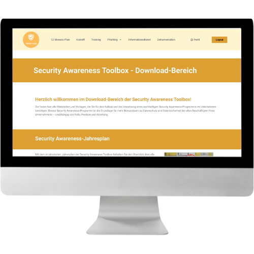 Security Awareness Toolbox Partner-Download-Bereich